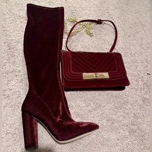 Brand new matching boot and purse!